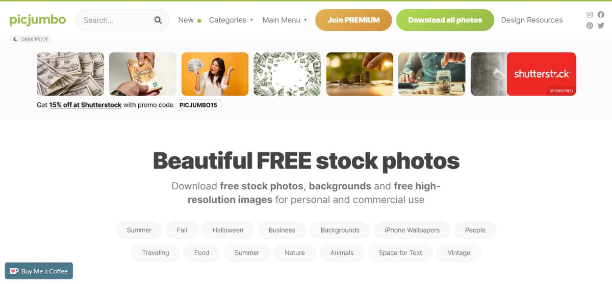 Free stock photo websites picjumbo