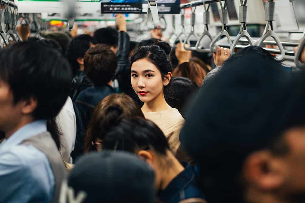 ikigai japanese business woman on metro