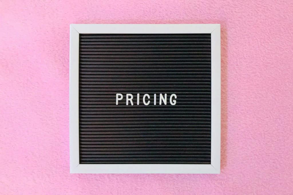 pricing on pink background featured image